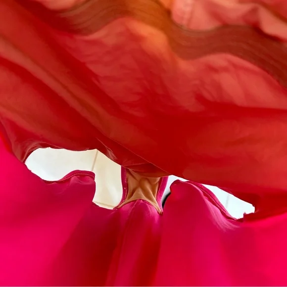 Vintage Retro Barbie Hot Pink Striped One Piece Swimsuit - Picture 7 of 9